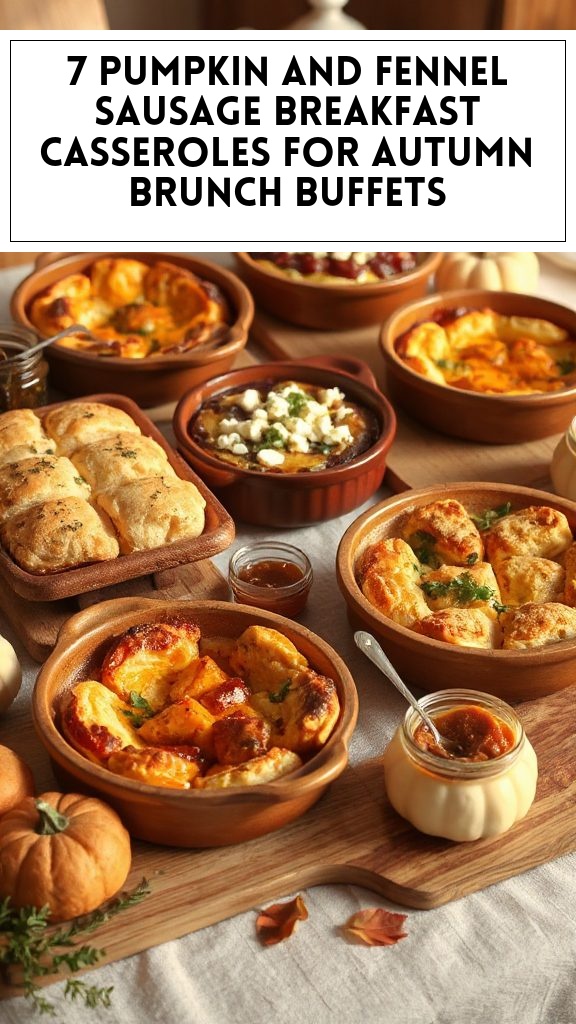 7 Pumpkin and Fennel Sausage Breakfast Casseroles for Autumn Brunch Buffets