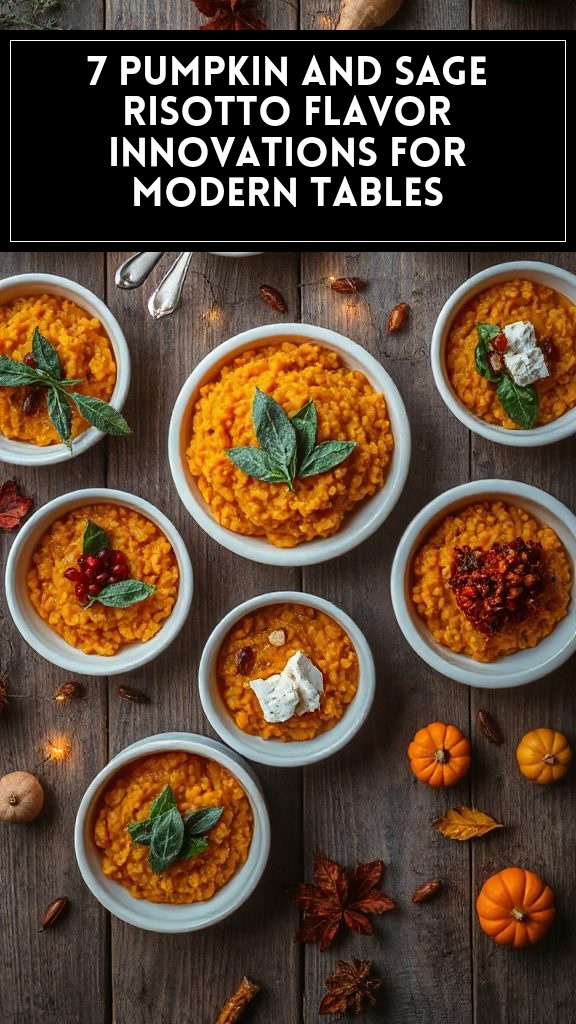 7 Pumpkin and Sage Risotto Flavor Innovations for Modern Tables