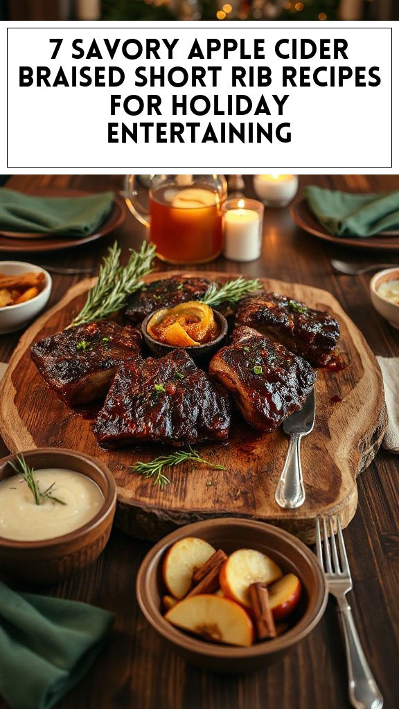 7 Savory Apple Cider Braised Short Rib Recipes for Holiday Entertaining