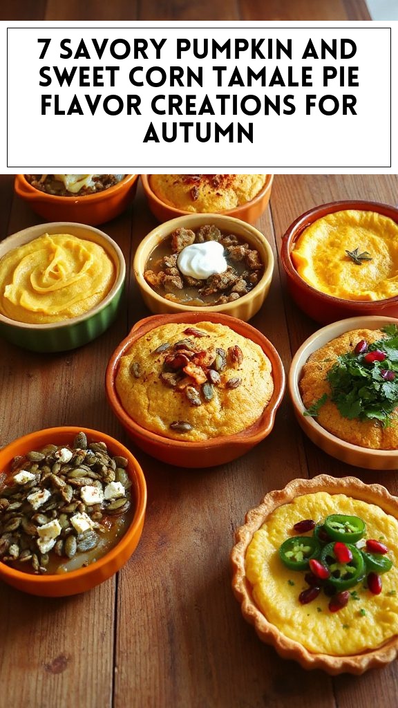 7 Savory Pumpkin and Sweet Corn Tamale Pie Flavor Creations for Autumn
