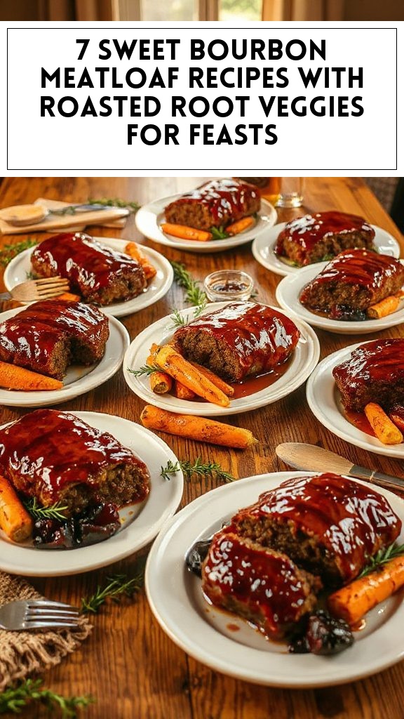 7 Sweet Bourbon Meatloaf Recipes With Roasted Root Veggies for Feasts