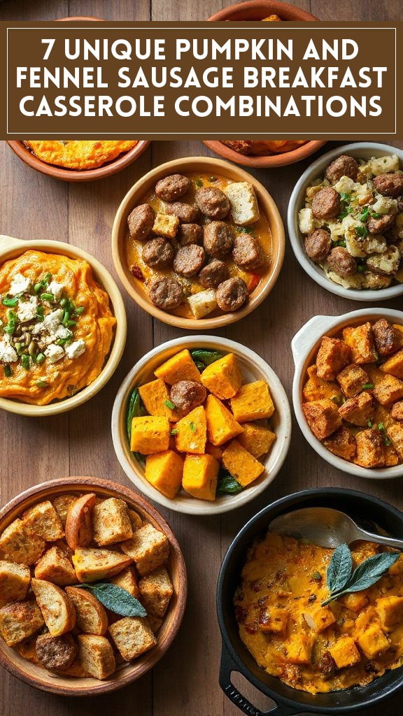 7 Unique Pumpkin and Fennel Sausage Breakfast Casserole Combinations