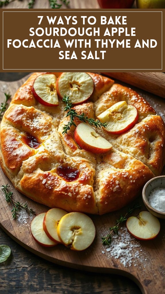 7 Ways to Bake Sourdough Apple Focaccia With Thyme and Sea Salt