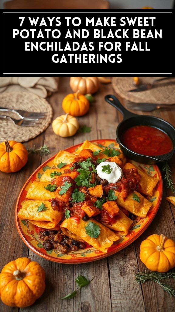 7 Ways to Make Sweet Potato and Black Bean Enchiladas for Fall Gatherings